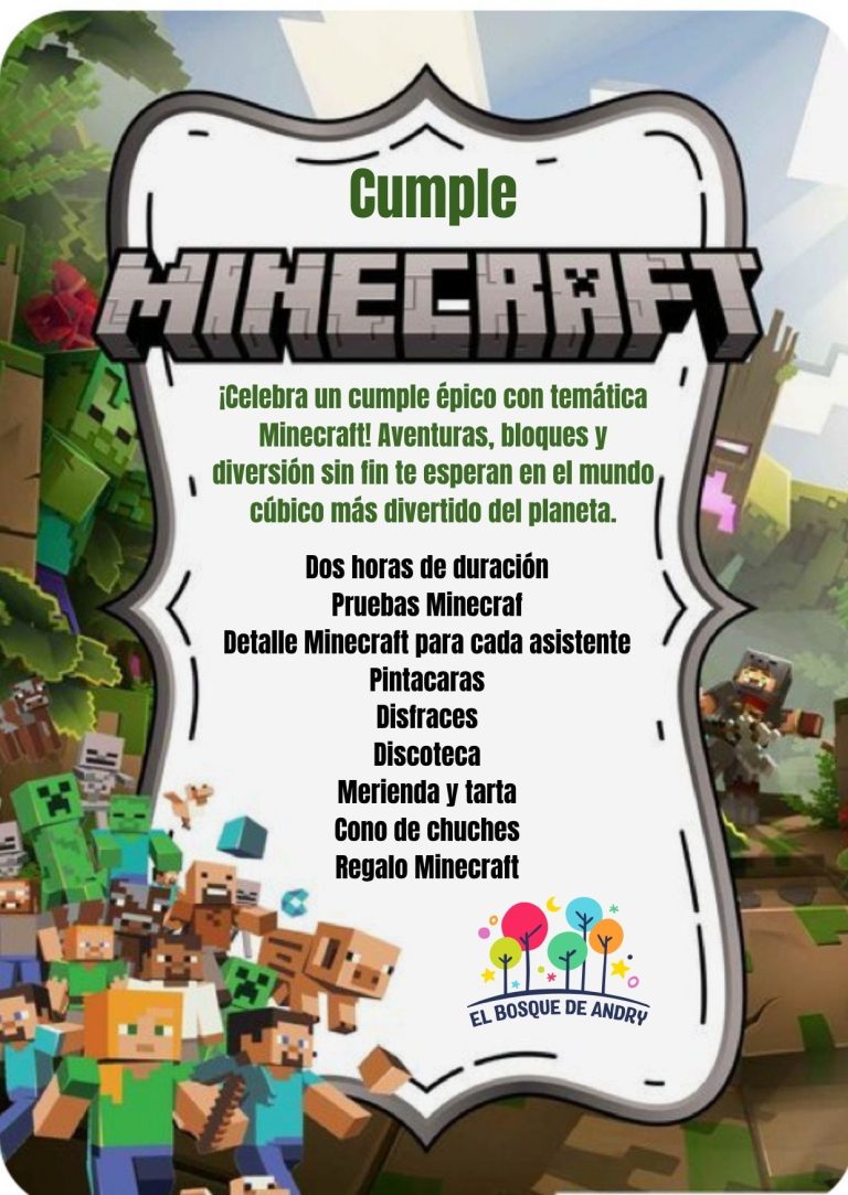 Cumpleaños Minecraft