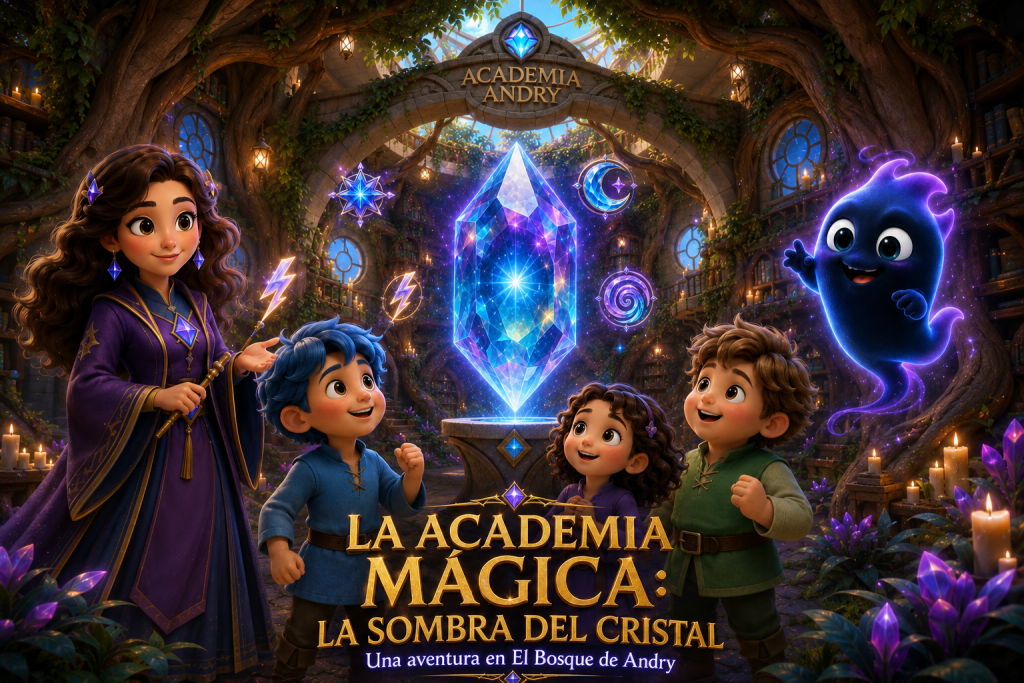 Cartel horizontal de La Academia Mágica: La Sombra del Cristal