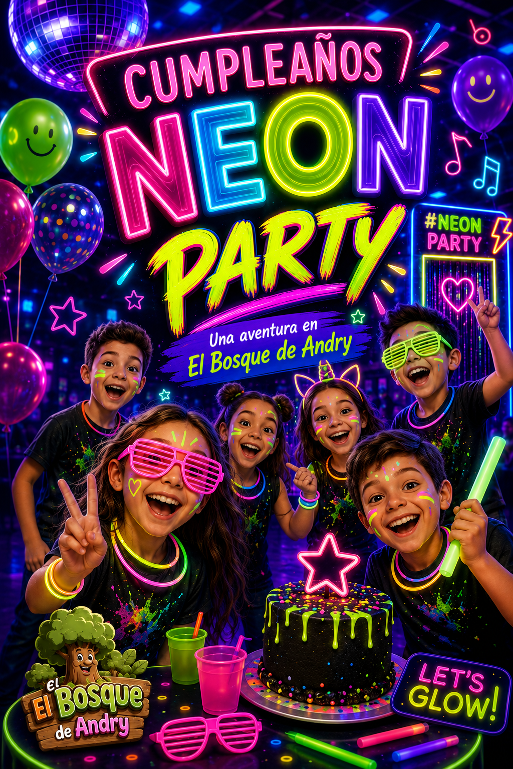 Cumpleaños Neon Party